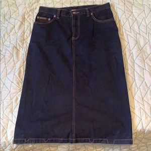 Jean pencil skirt
